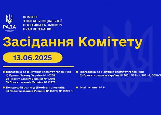 Засідання Комітету від 13 червня 2025 року